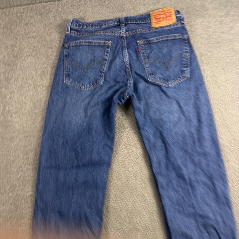 Levis 505 Regular Fit Straight Leg Blue Denim Jeans Mens 32x32 Medium Wash